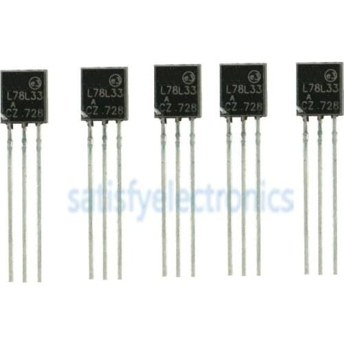 5PCS L78L33ACZ TO-92 78L33 L78L33 TO92 L78L33A 3.3V Voltage Regulator NEW