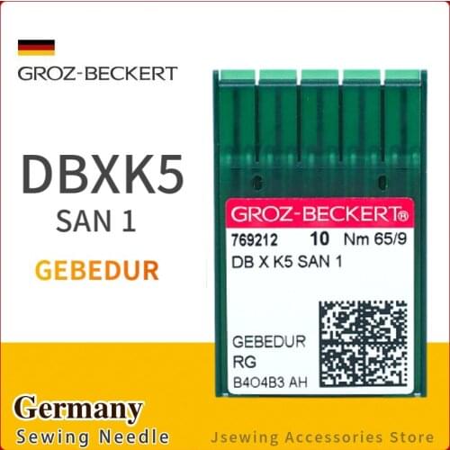 50PCS DBXK5 GEBEDUR Heat Proof Groz-Beckert Sewing Needles For Industrial Embroidery Machine Accessories BROTHER Titanium