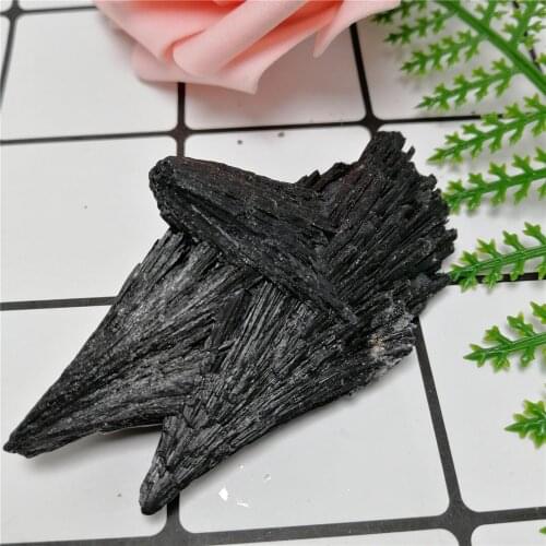 AAAA+ Natural black tourmaline stone original gemstone mineral crystal specimen 1 pc