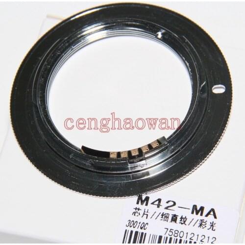 AF Confirm With Chips M42 Lens to Alpha A MA Minolta mount adapter ring for A77 a65 a35 a550 a700 a900 a55 a580 a380 camera