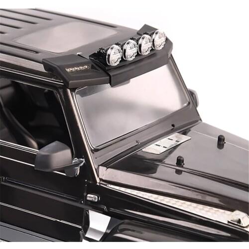 Car Roof Rack Spotlight Luggage Rack Light Searchlight #G162F For TRX4 TRX6 Benz G500 G63 Off-Road Rc Car