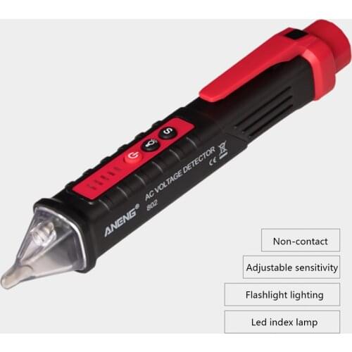 Digital 12-1000V AC Voltage Detectors Non-Contact Tester Pen Meter Volt Current Electric Test Pencil With Sound/Light Alarm