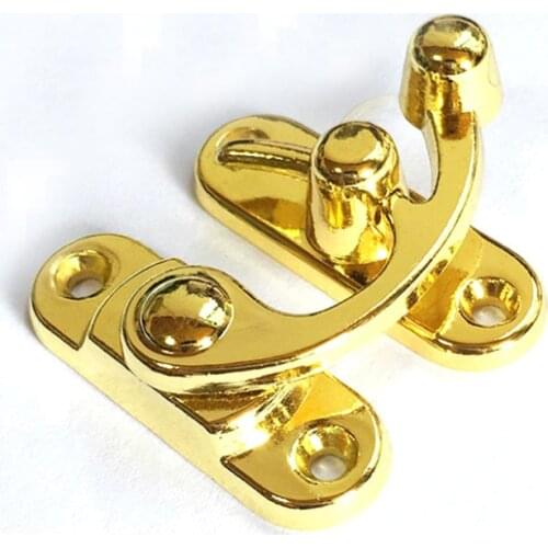 Wooden box locks Jewelry box locks Large hanging gold horn locks Die-cast horn locks