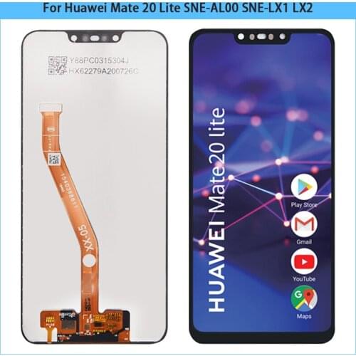 Original 6.3 inch For Huawei Mate 20 Lite SNE-AL00 SNE-LX1 LX2 LCD Display Touch Screen Digitizer Assembly LCD Screen Replace