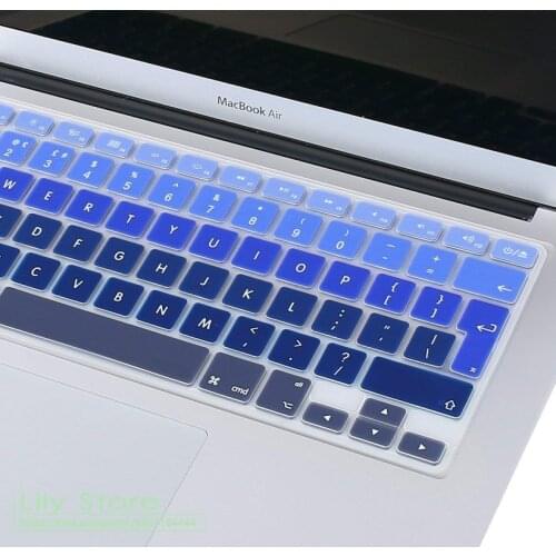 For Apple Macbook Air Pro Retina 13" 15" 17" European Keyboard 2013 2014 2015 EU/UK English Silicone Keyboard Skin Cover Shield
