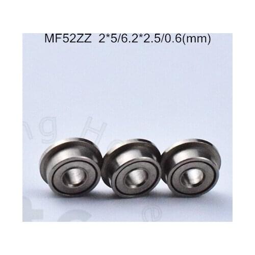 MF52ZZ 2*5*6.2*2.5*0.6(mm) 10piece LF520ZZ free shipping bearing Flange bearings MF52ZZ LF520ZZ chrome steel deep groove bearing