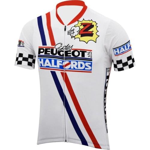 France cycling jersey white men summer retro short sleeve tour bike wear old jersey road jersey cycling clothing