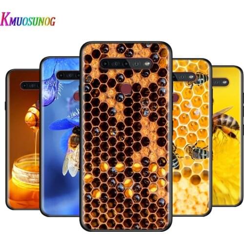 Honeycomb Honey Bee For LG K22 K71 K61 K51S K41S K30 K20 2019 Q60 V60 V50S V50 V40 V35 V30 G8 G8S G8X ThinQ Phone Case