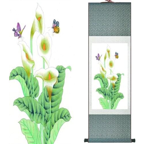 Flowers Painting Home Office Decoration Chinese scroll painting birds painting butterfly and flower painting