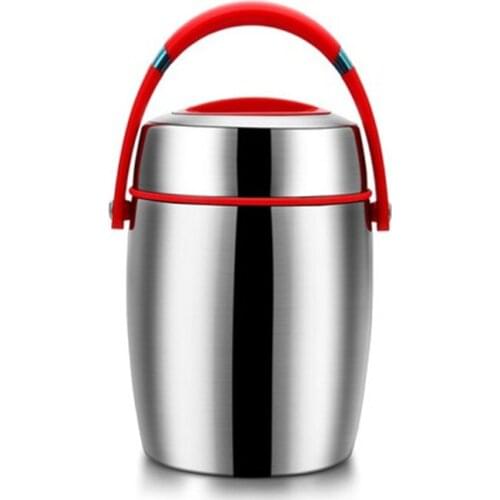 Stainless Steel Vacuum Insulation Barrel Lunch Box Super Long Insulation 12 Hours Portable 3 Layer Large Capacity Lunch Box