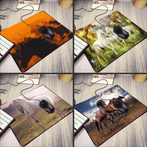 Mairuige Beautiful Anime Horse gamer play mats Gaming Speed Mousepad Size for 180*220 200*250 250*290mm for Home and Office Mat