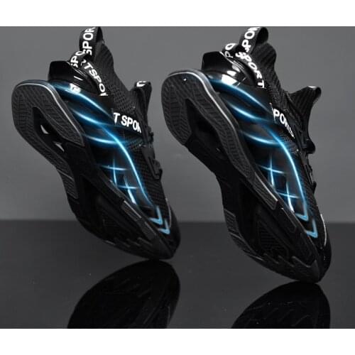 New Arrival Blade Mens Sneaker Outdoor Sneakers for Men Lace Up Man Casual Shoes Comfortable Mans Footwear Black Male Tennis 44