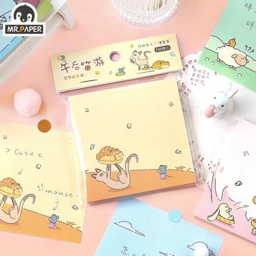 Mr.paper 4 Design Art Style Leisurely Ode to Joy Series Loose-leaf Notes Notepad DIY Manual Decoration Materials