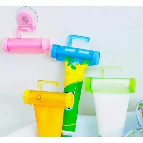 Wall-mounted Toothpaste Squeezer Toothpaste Dispenser Tube Squeezer Holder Storage Rack Bathroom Accessories Set Squeezers