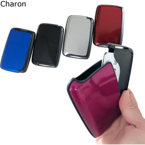 2021 New Aluminum Metal Bankcard Blocking Hard Case Wallet Credit Card Anti-rfid Scanning Protect Holder For Men And Women
