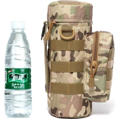 Hunting Hiking Water Bottle Pouch Tactical Climbing Fishing Molle Kettle Pouches Cycling Army Combat Camping Water Bags