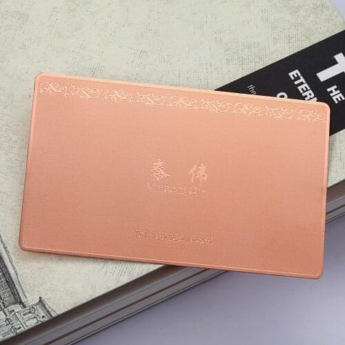 Personalizing Customize Rose gold metal card membership card plating card
