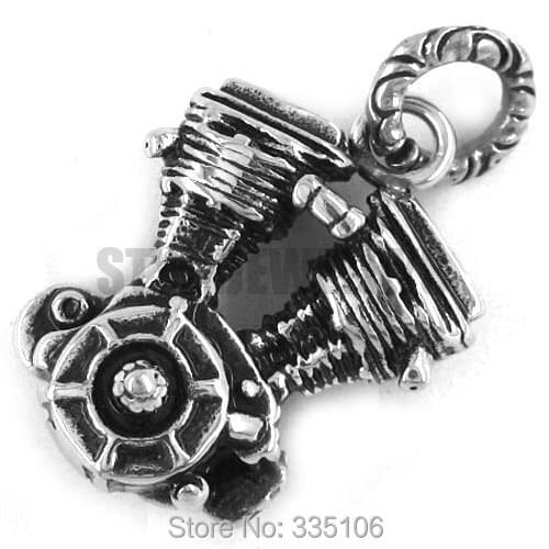 Heavy Motorcycles Engine Biker Pendant Stainless Steel Jewelry Classic Retro Motor Biker Men Pendant SJP330100A