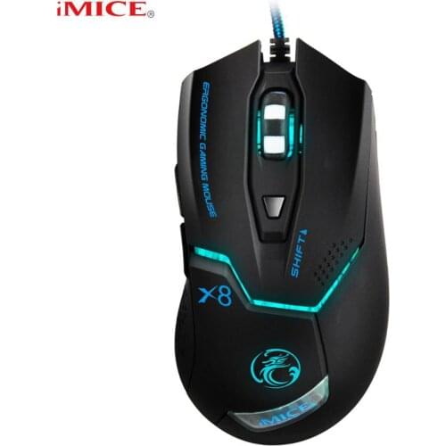 X8 3200 DPI Wired Gaming Mouse USB Optical Gamer Mouse 6 Buttons Computer Mouse Gamer Mice Professional Gaming Mice