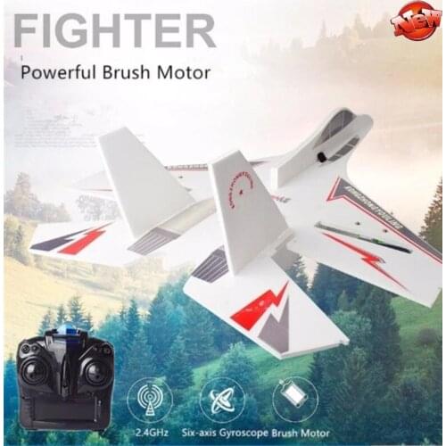 Remote Control Imitation Aircraft 2.4G Wireless Control 6-Axis Gyro PP Material Tough Blade HD Night Light Stunt Flying RC Plane