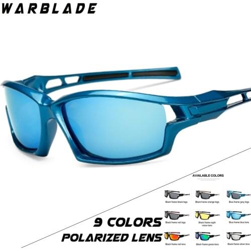 WARBLADE Sport Sunglasses Polarized Men Women Brand Designer Driving Fishing Sun Glasses Black Frame Eyewear Accessories