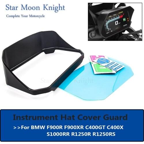 For BMW F900R F900XR instrument hat/sun Visor Motorcycle Instrument Hat Sun Visor Meter Cover Guard C400GT R1250R S1000RR Parts