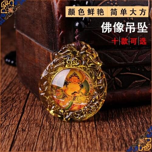 Tibetan Buddhist Articles Tangka Pictures of Heart and Secret Small Buddha Statue of Ludu Muhuang Goddess of Wealth