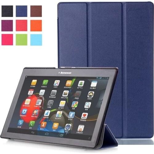 Smart Case For Lenovo Tab2 A10 70 Filp PU Leather Cover Case For Lenovo Tab 2 A10-70 10.1" X30F A10-30 10"inch Case Cover