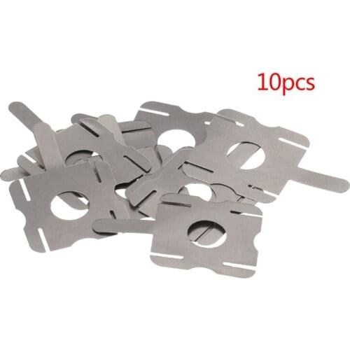 Yuanmaoao 18650 Lithium Batteries Nickel Plated Steel Sheet Welding Piece Connector 10PCS