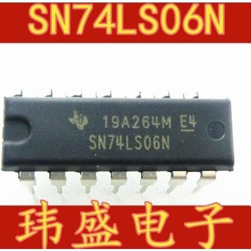 10pcs SN74LS06N 74LS06 DIP14