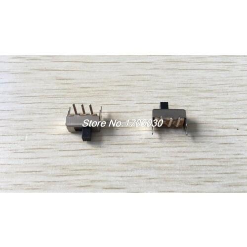 10 Pcs x PCB DC 50V 0.5A 2 Position SPDT 1P2T Right Angle Mini Slide Switch 3 Pin