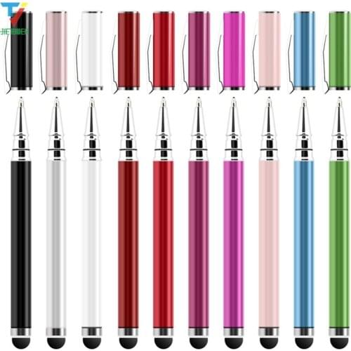 1000pcs/lot 2in1 Capacitive Touch Screen Stylus with Ball Point Pen for iPad Samsung Galaxy Tab tablet PC wholesale cheap