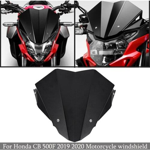 Motorcycle Accessories Aluminum Windscreen Windshield Wind Shield Deflector For HONDA CB500F CB 500 F CB500 F 2019 - 2020