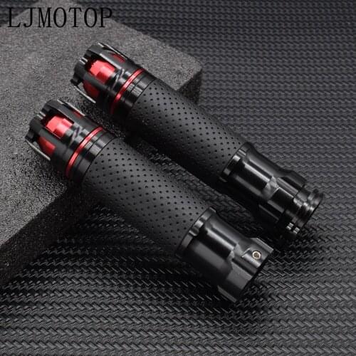 2020 CNC Aluminum 7/8" Motorcycle handle Grips bar Moto Handlebar Grip For Suzuki GSF600 Bandit BURGMAN 400 GSXR 1000 1100 400