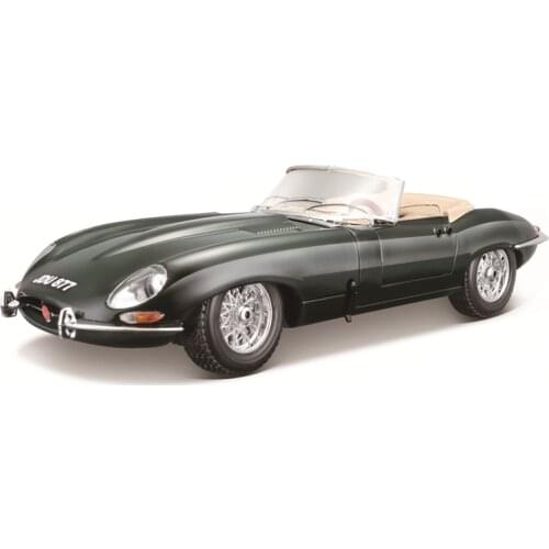Bburago 1:18 Scale Jaguar E-type Cabriolet Alloy Luxury Vehicle Diecast Pull Back Cars Model Toy Collection Gift