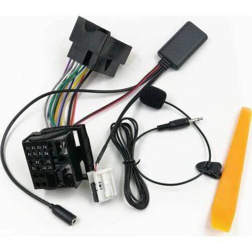 Biurlink Bluetooth 5.0 Car AUX Audio Input Cable Microphone Hands Free MIC Adapter for Audi A3 TT A4 S4 A6 A8 A8 2007-2014