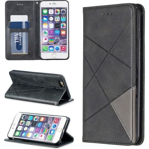 Case For iphone 7 7 plus smart Wallet Leather Stand Flip Cover For iphone 6S 6S Plus 6 Plus Business Magnetic phone Case Coque