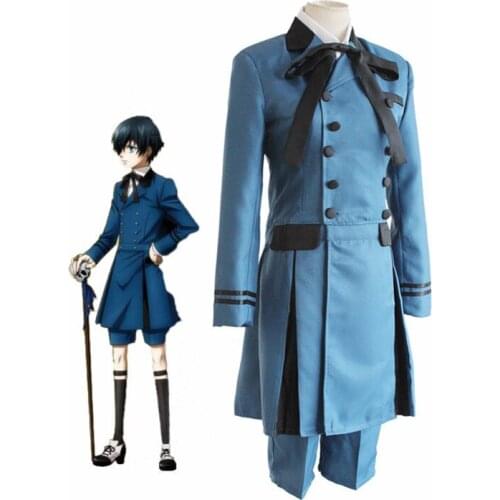 Black Butler kuroshitsuji Ciel Phantomhive Cosplay Costume emboitement Sebasti Kuroshitsuji Aristocrat Cosplay Costume