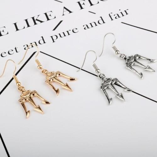 Dongsheng Movies Percy Jackson The Sea of Monsters Poseidon Fork Drop Earring Fashion Jewelry -15