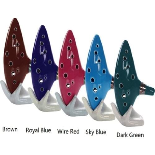 12 Hole Blue Ocarina Ceramic C Key 12 holes Student Musical Instruments Flute Instrument Beginner musical instrument