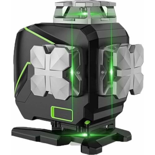 Huepar S04CG 16 lines 4D Cross Line Laser Level Bluetooth & Remote Control Functions Green Beam Lines With Hard Carry Case