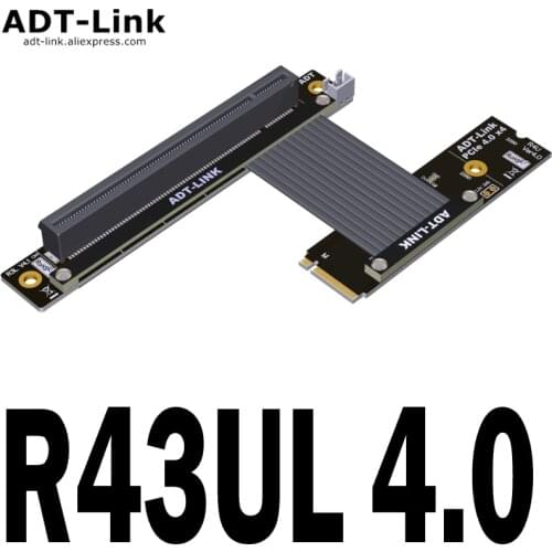 M2 NGFF NVME SSD Interface To Convert Graphics Card Extension Cable PCIe 4.0x16 To M.2 X4 ADT