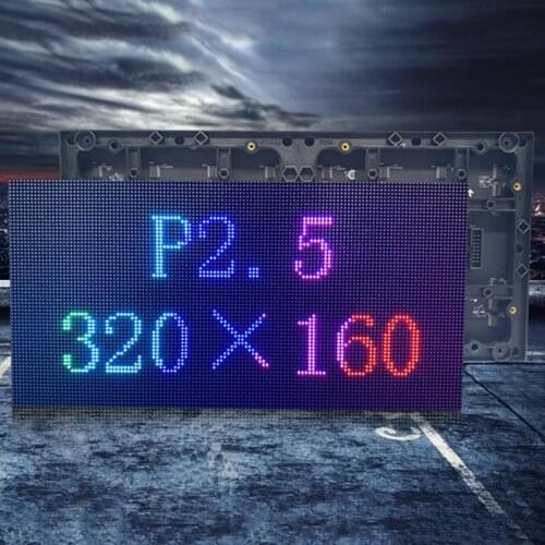Indoor LED Display Module P2.5 128*64 Pixel RBG Full Color HD Video Billboard Module 320x160mm Size SMD2121