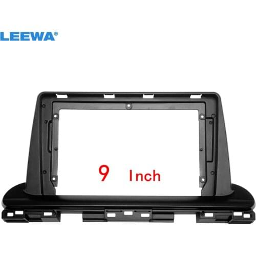 LEEWA Car Audio Fascia Frame Adapter For KIA K3 Cerato 9" Big Screen 2DIN Dash Fitting Panel Frame Kit #CA2889