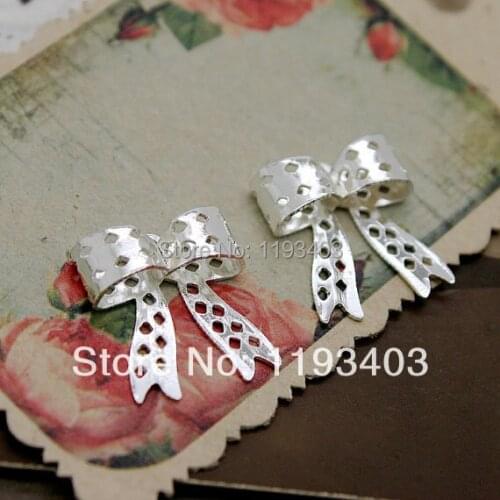 Min.mix order($9.9) 1000PCS Silver plated RAW brass Filigree Jewelry Connectors Setting Cab Base Connector Finding (FILIG-S-11)