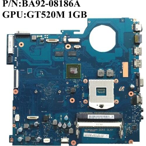 Original For Samsung RV520 NP-RV520 Laptop Motherboard GT520M 1GB DDR3 HM65 BA92-08186A BA92-08186B N12P-GV-S-A1 100% Working