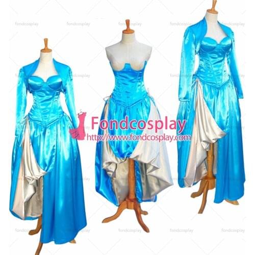 Sexy O Dress The Story Of O With Bra Satin Dress Cosplay Costume Custom-made[G603]