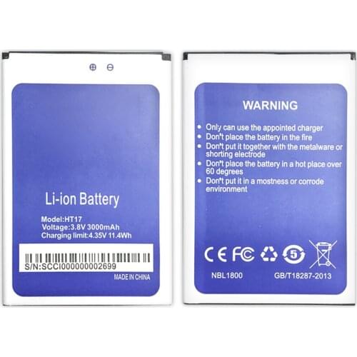 Mobile Phone Replacement Battery For HomTom HT17 Pro 3000mAh
