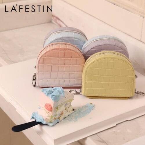 LA FESTIN Designer handbag 2021 new fashion crocodile pattern saddle bag single shoulder crossbody small bag chain female bags