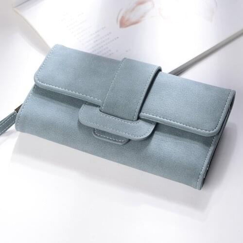 Women Fashion Long Hasp Wallets Female Simplicity Large-capacity Coin Purses Ladies Casual Solid Color Cards Mobile Phone Bag